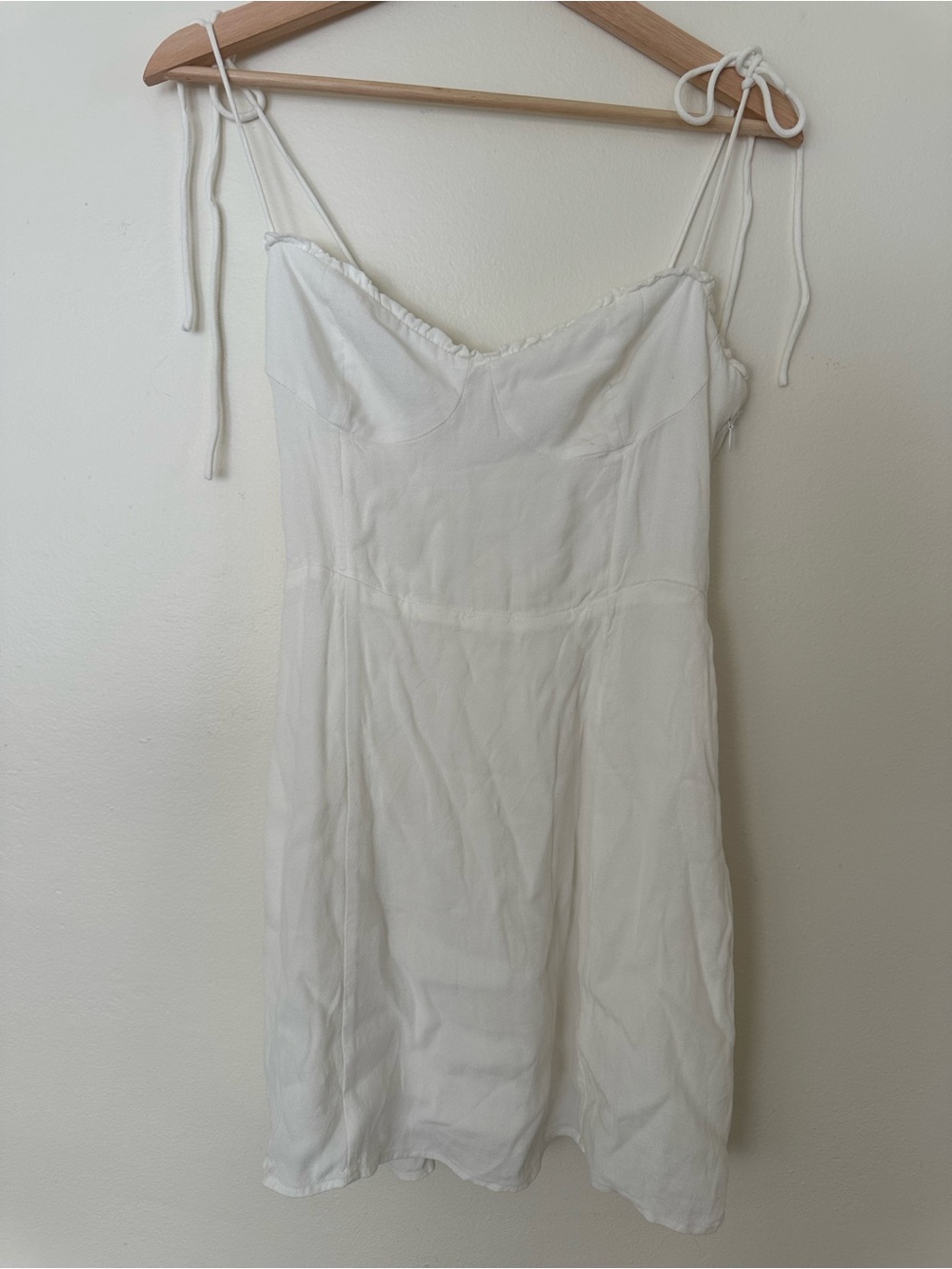 Wilfred White Tie-Strap Slip Dress